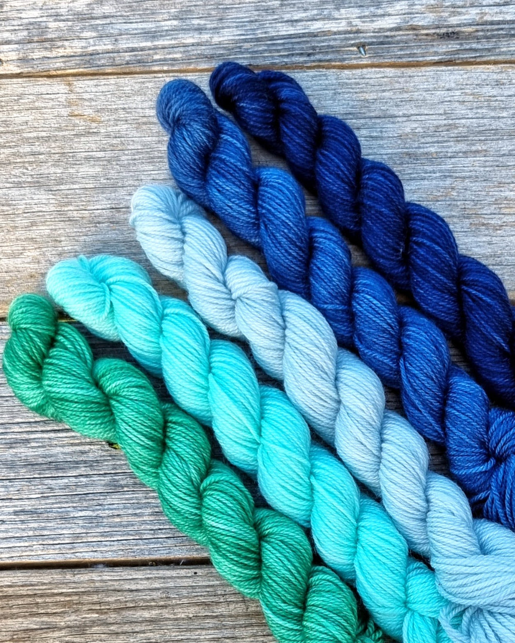 Mini Skein Set: Blue Green