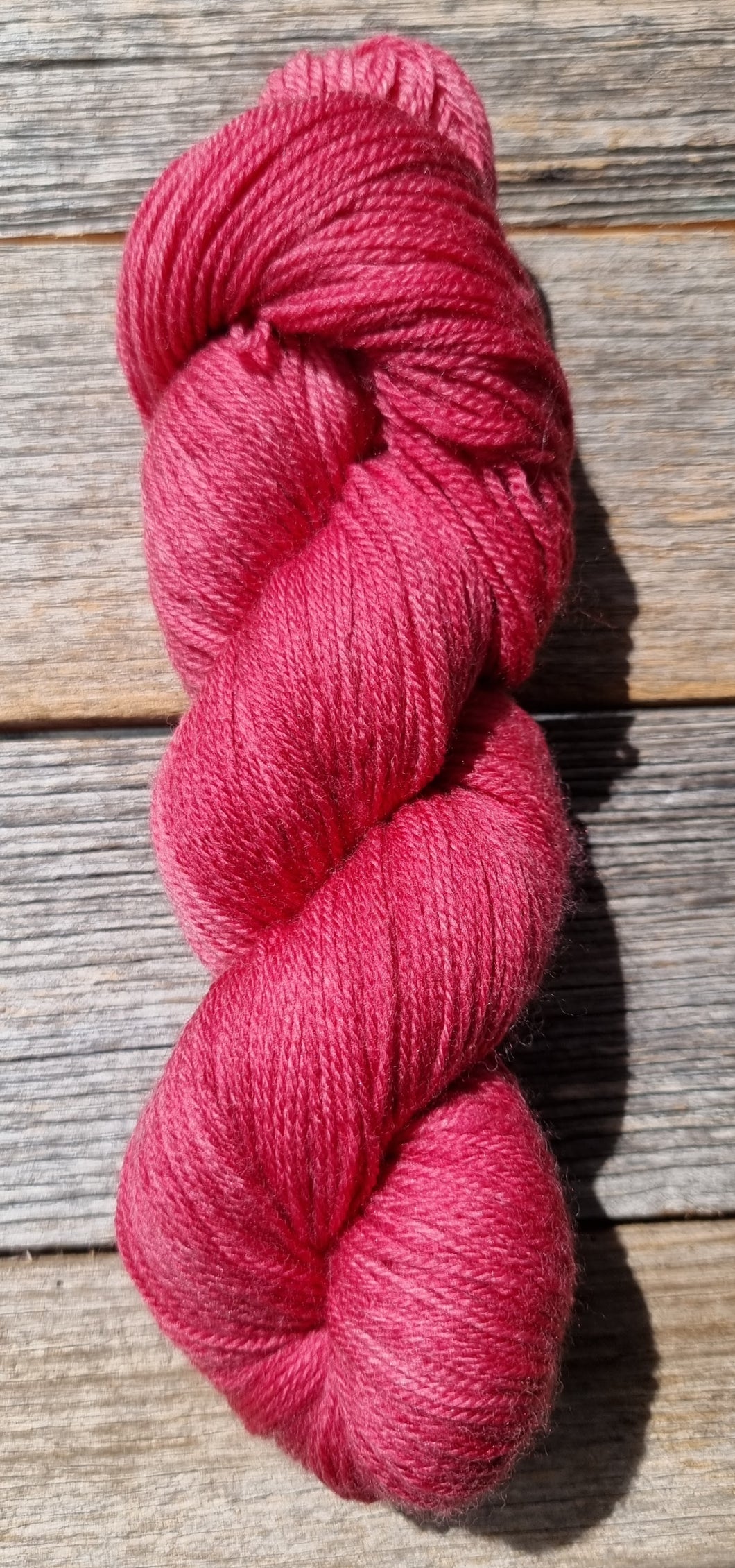 Hand-Dyed Sock Yarn: Raspberry